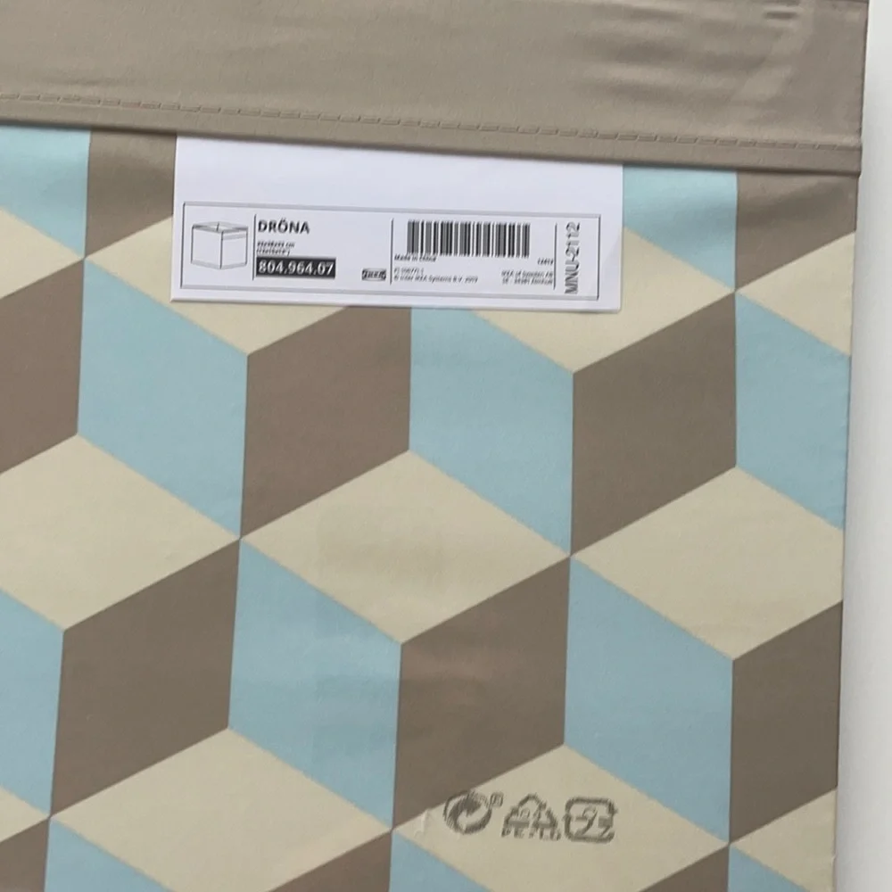 3 IKEA DRONA Boxes, multicolor